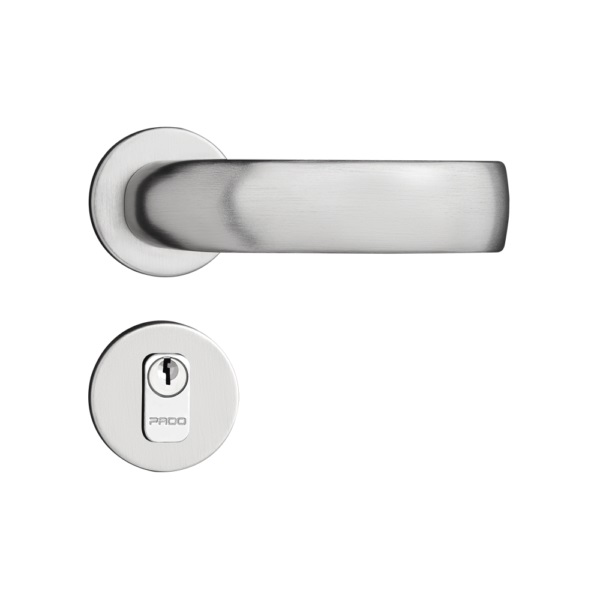 FECHADURA CONTEMPORNEA ROSETA 500-80 EXTERNA CROMO ACETINADA 40MM ZMK - Foto 1