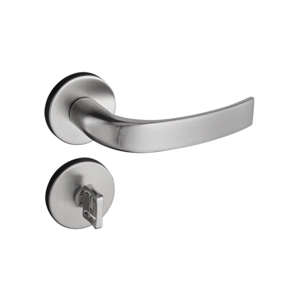 FECHADURA COPA ROSETA 962-80B BANHEIRO CROMO ACETINADA 40MM ZMK - Foto 1