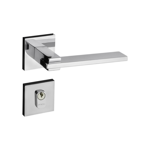 FECHADURA NINA ROSETA 221-90 EXTERNA CROMADA ZMK - Foto 1