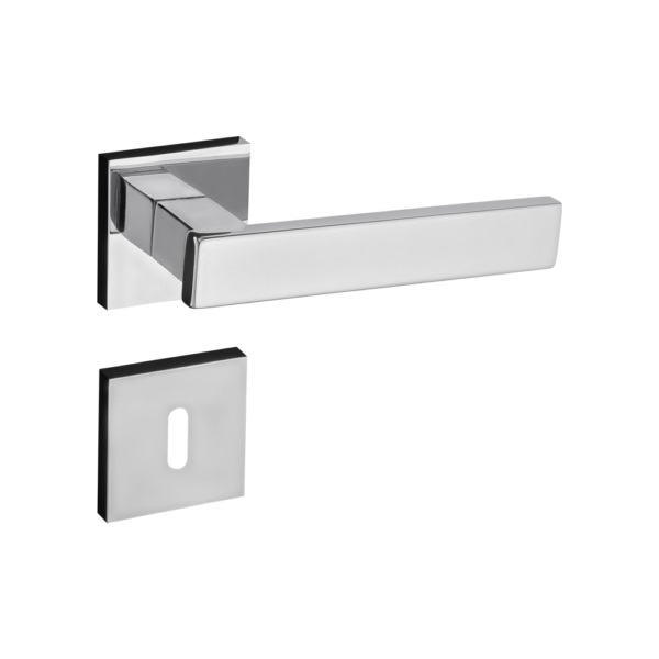 FECHADURA RETRO ROSETA 411-90 INTERNA CROMADA - Foto 1