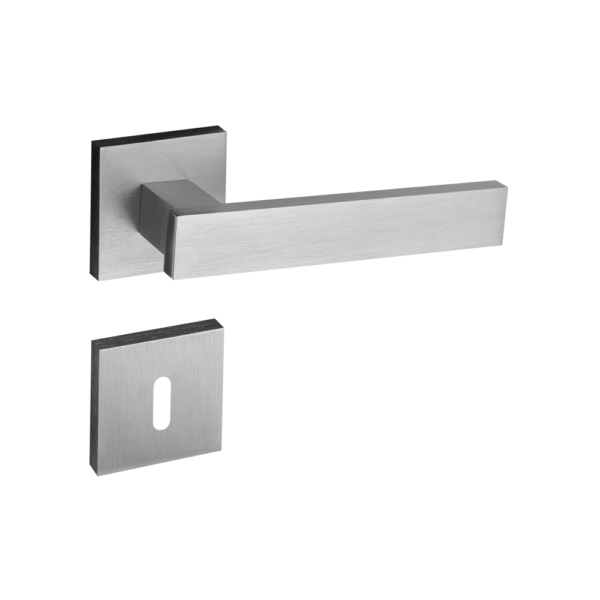 FECHADURA RETRO ROSETA 411-90 INTERNA CROMO ACETINADA ZMK - Foto 1