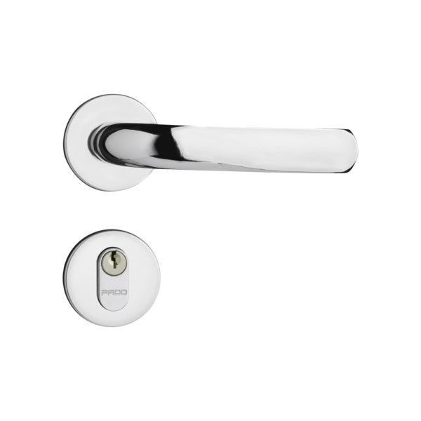 FECHADURA EXTERNA 406E 60MM CROMADA ROSETA REDONDA CONCEPT - Foto 1
