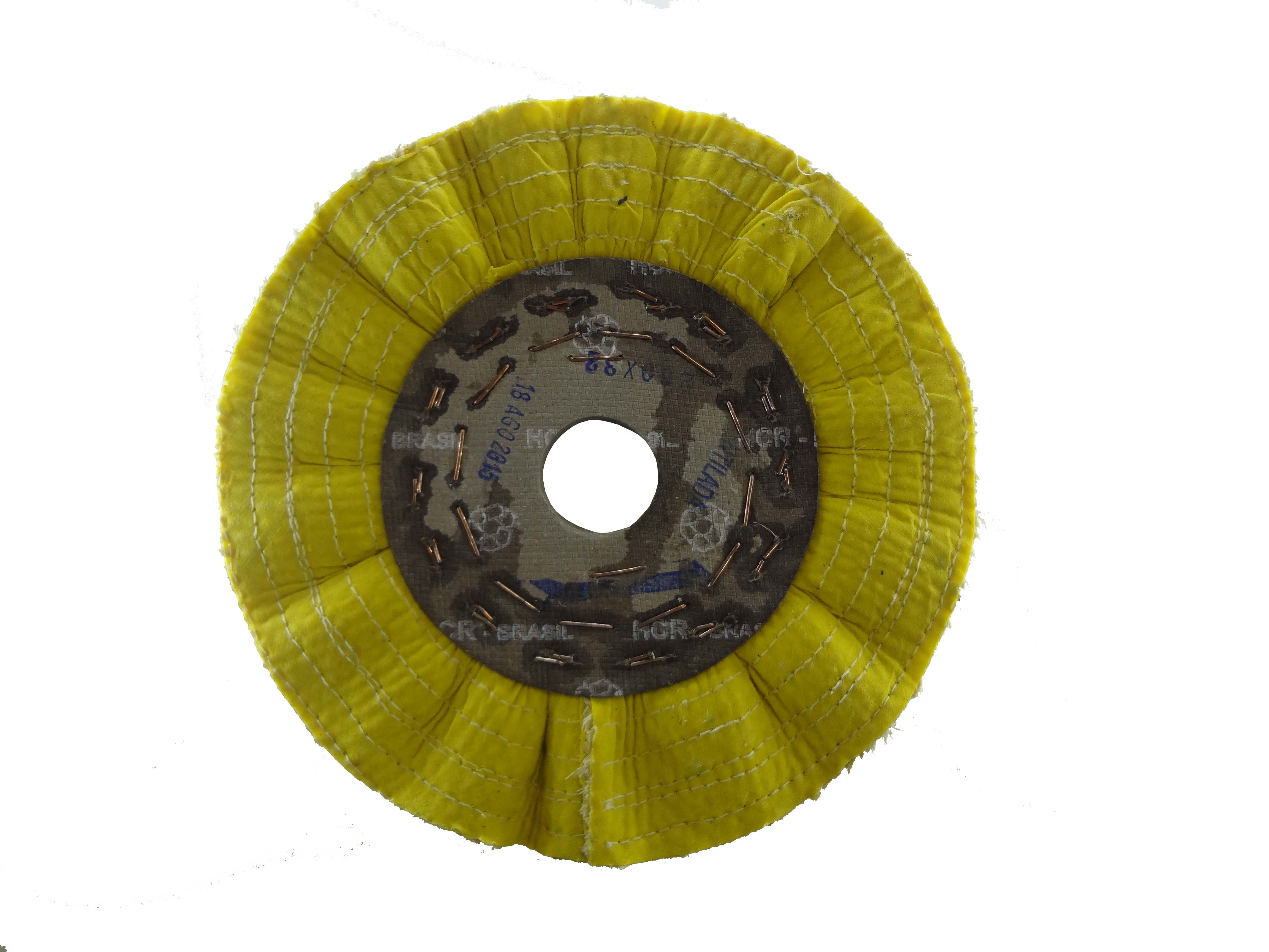 DISCO SISAL CORTE INOX 150MMX32MM RESINADO AMARELO