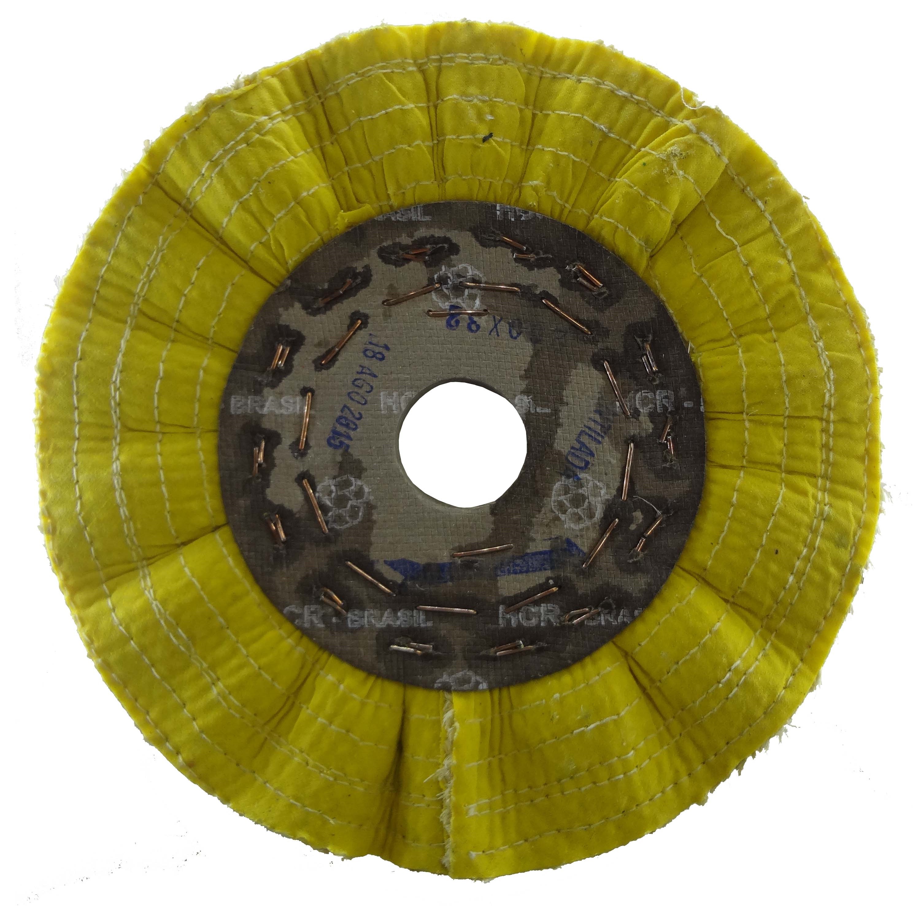 DISCO SISAL CORTE INOX 400MMX32MM RESINADO AMARELO