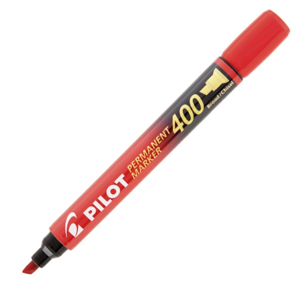 CANETA MARC. SCA-400 CHANFRADO VERMELHO  - Foto 1