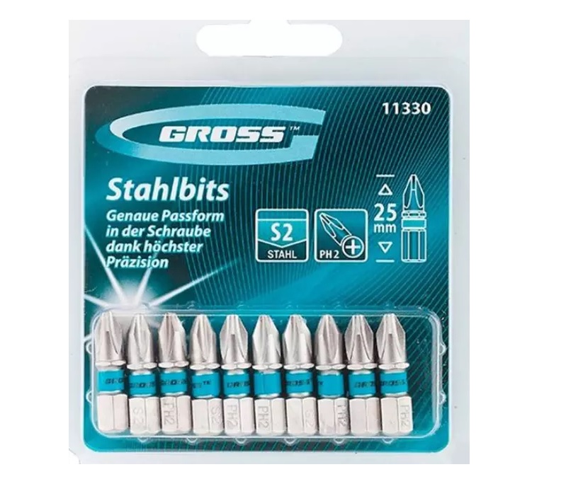 PONTEIRA PHILLIPS 1/4X25MM 10 PEAS