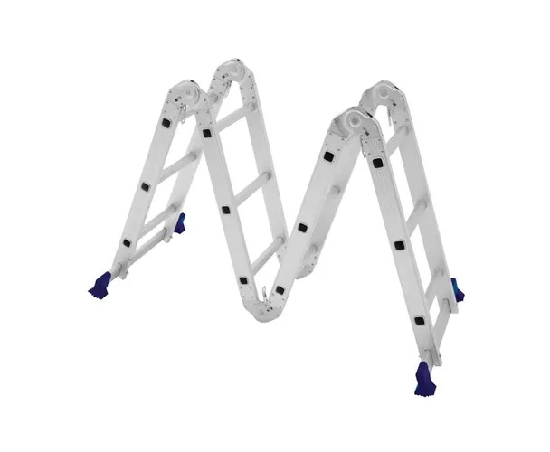 ESCADA MULTIFUNCIONAL COM PLATAFORMA 4X3 MEDIDA TOTAL 3,36 METRO PARA 150KG - Foto 4