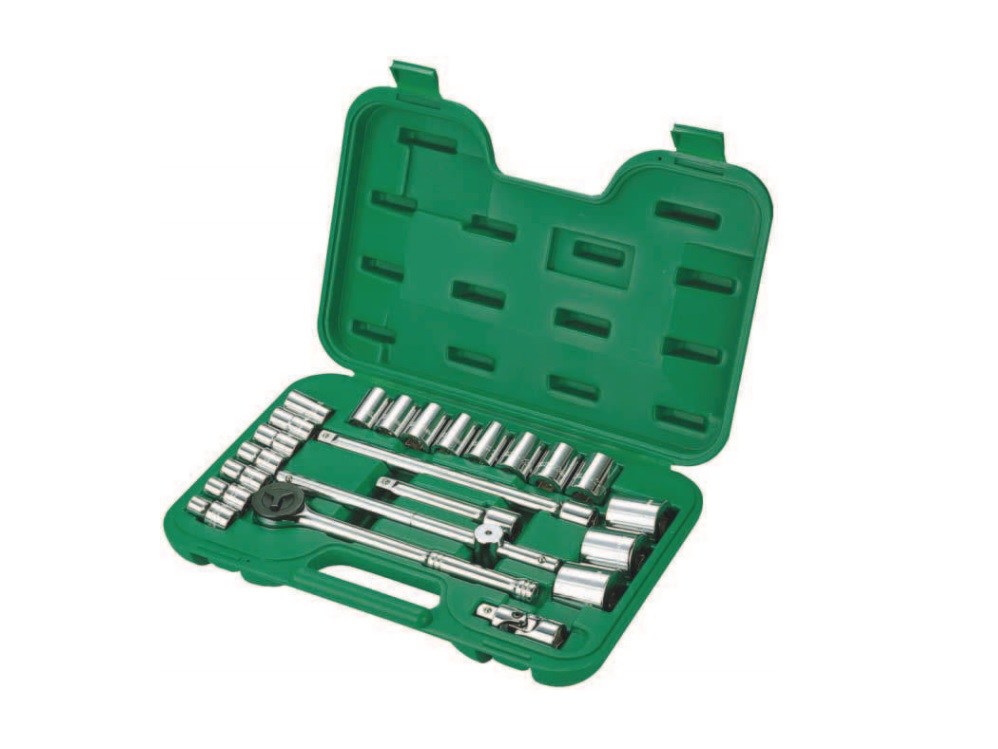 JOGO SOQUETE SEXTAVADO ENCAIXE 1/2 10 A 32MM23 PE�AS 205406 - Foto 1