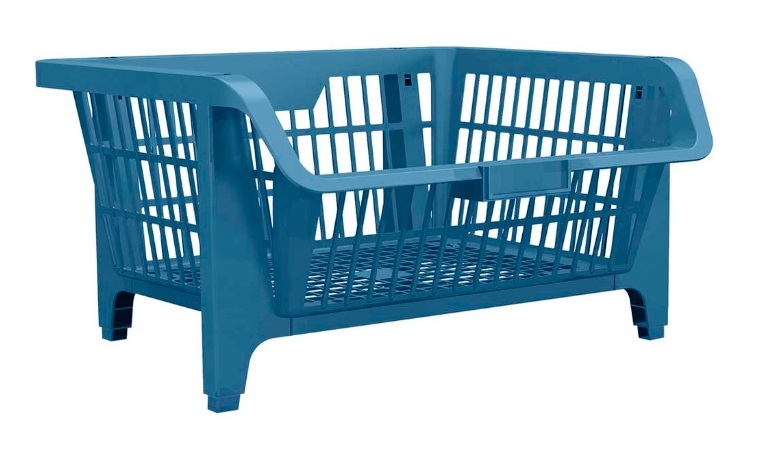 CESTO EXPOSITOR PL�STICO AZUL - Foto 1