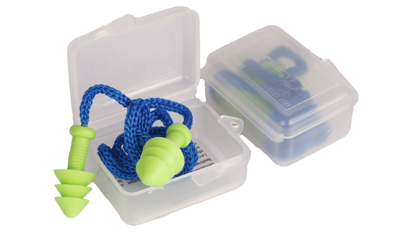 PROTETOR AURICULAR SILICONE QUANTUM COM CORDO VERDE (CAIXA) 14 DECIBEIS LIBUS C - Foto 1