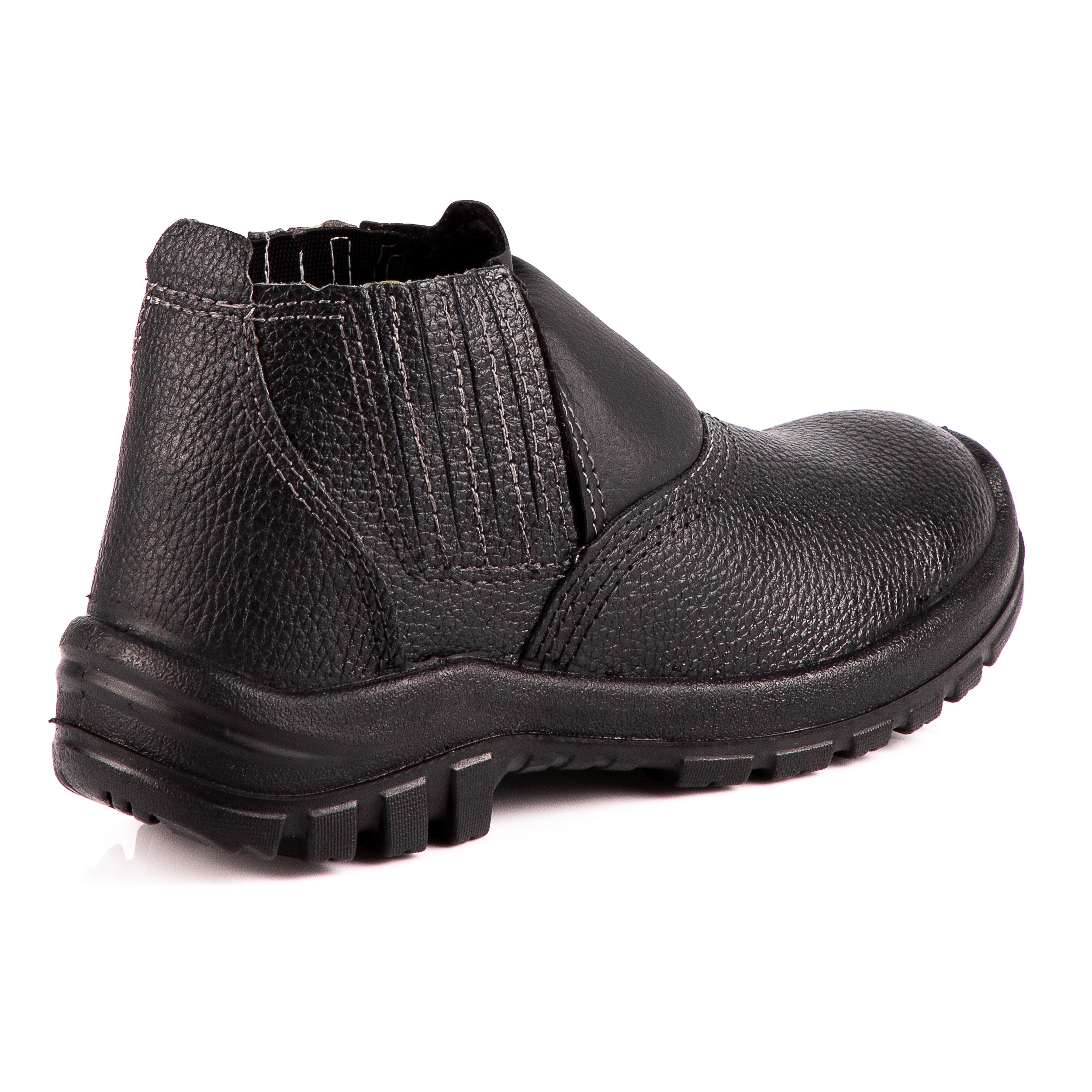 BOTINA 39 COURO PRETA ELASTICO BICO PLASTICO SOLA PU MONODENSIDADE 2020BELS4600LL  CA26467 - Foto 1