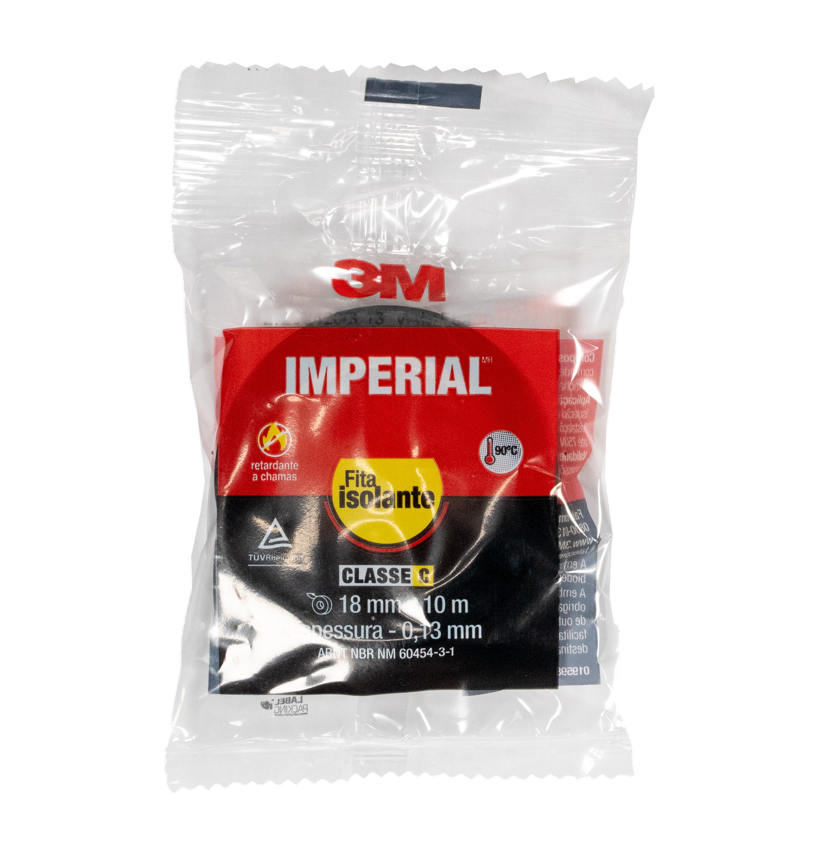 FITA ISOLANTE 18MMX10M PRETA ANTICHAMA IMPERIAL - Foto 1