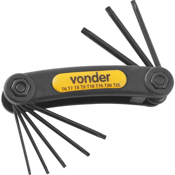 JOGO CHAVE TORX COM 8 PEAS  T-6AT-25 VTX-6