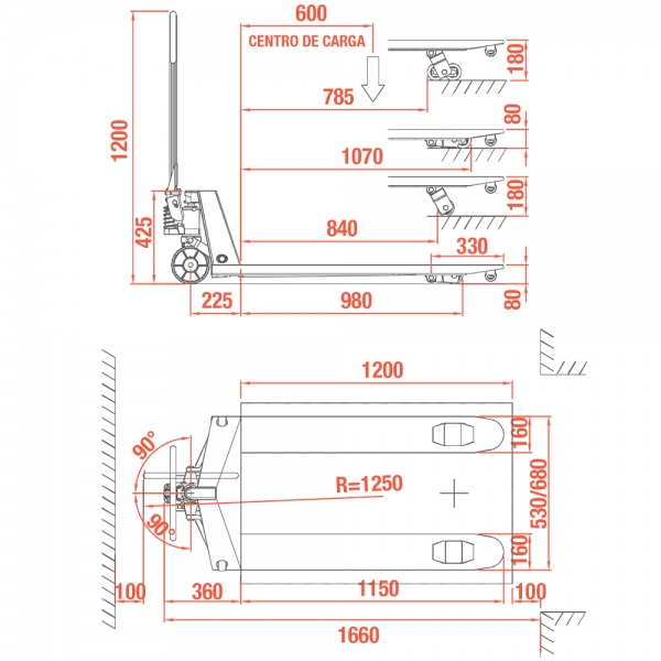 PALETEIRA 2,2 TONELADAS TRUCADA 680MM - Foto 3
