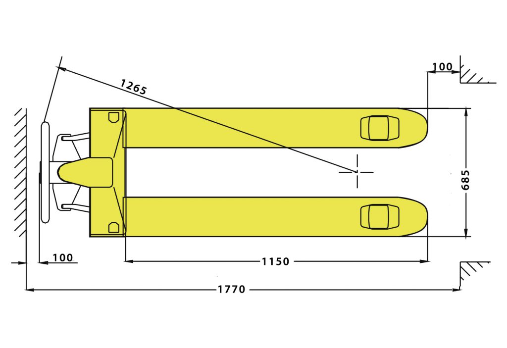 PALETEIRA DB685 2 TONELADAS TRUCADA 685MM - Foto 1