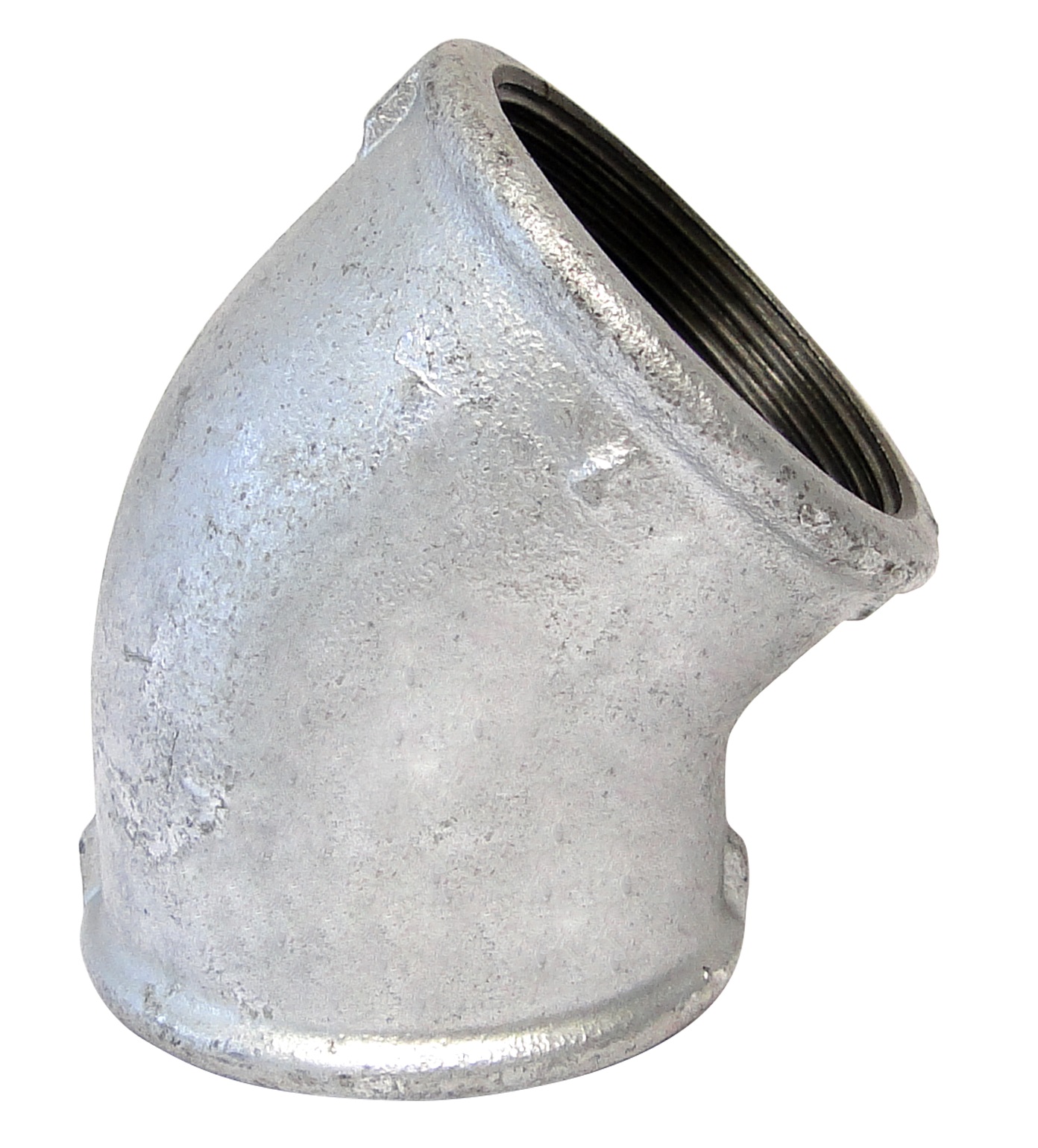 COTOVELO (JOELHO) 2.1/2 X 45 10/360P GALVANIZADO - Foto 1