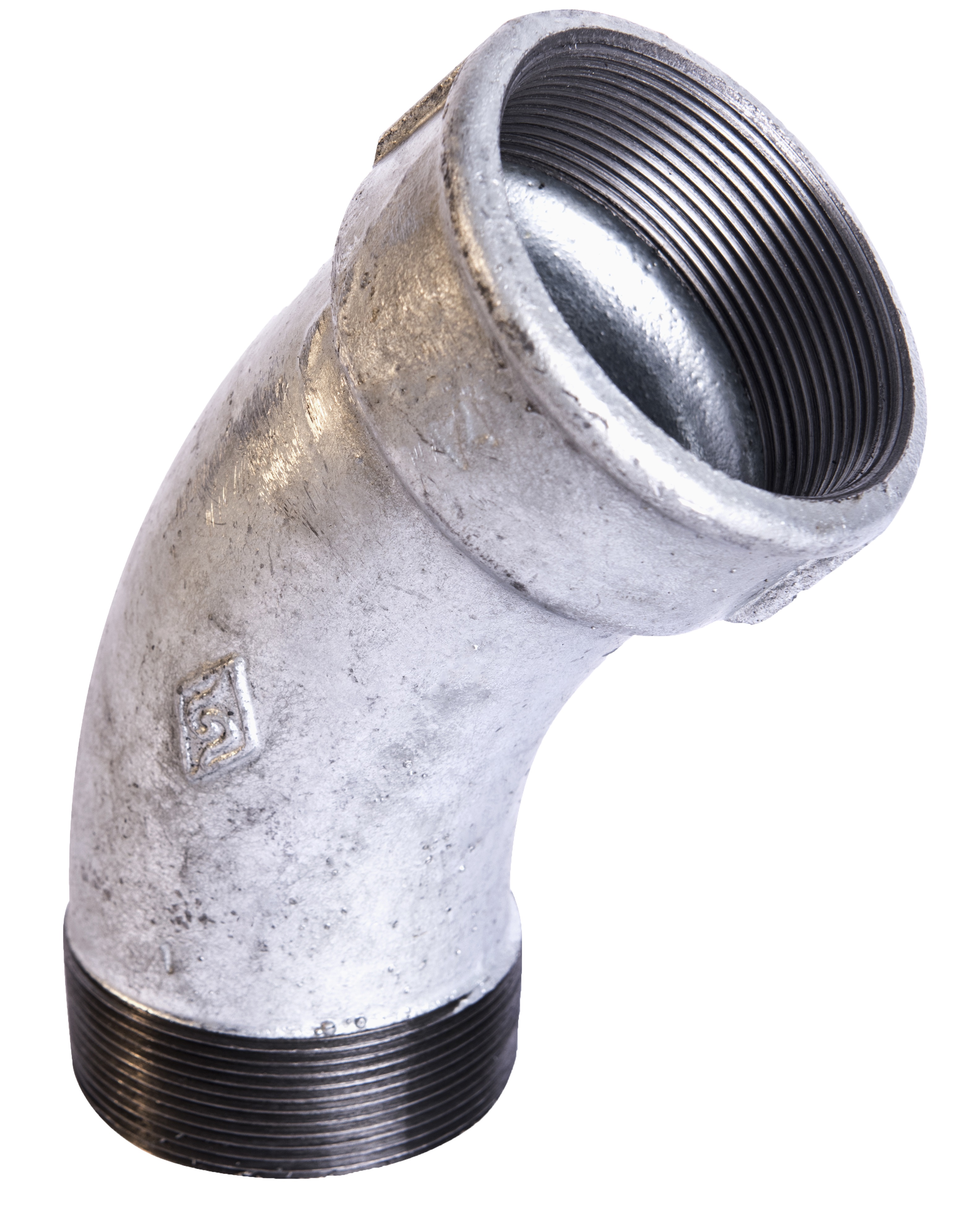 CURVA MACHO X F�MEA GALVANIZADA 2.1/2X45 08/288P - Foto 1