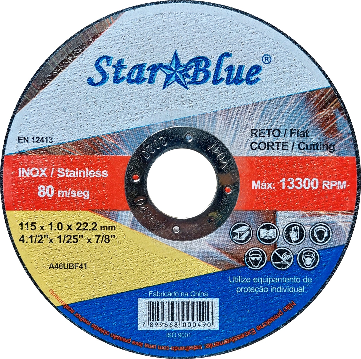 DISCO CORTE INOX 9X1,8 F.7/8 STARBLUE (A)