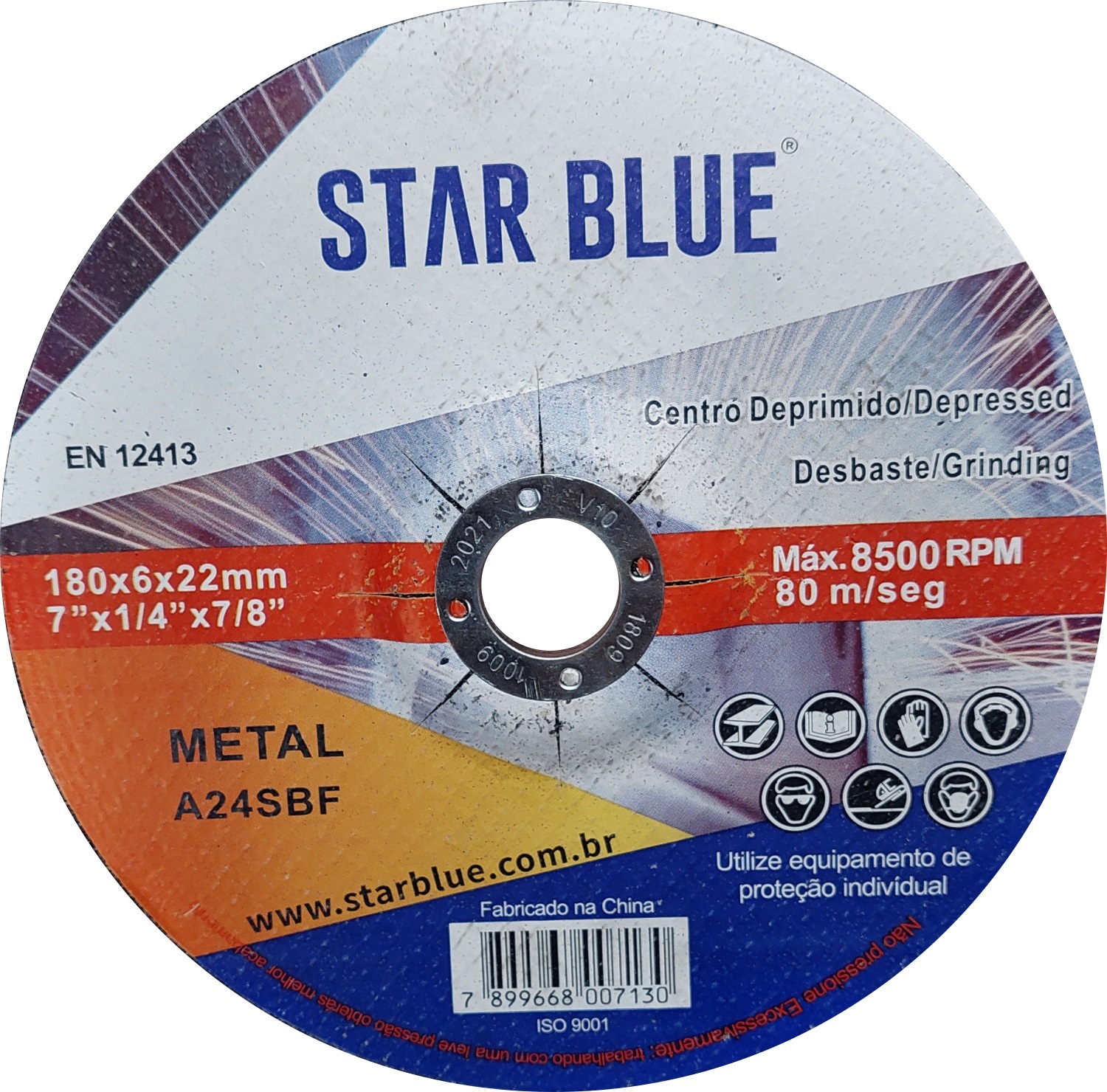 DISCO CORTE C/DEP 4.1/2X2,5 F.7/8 STAR B (A)