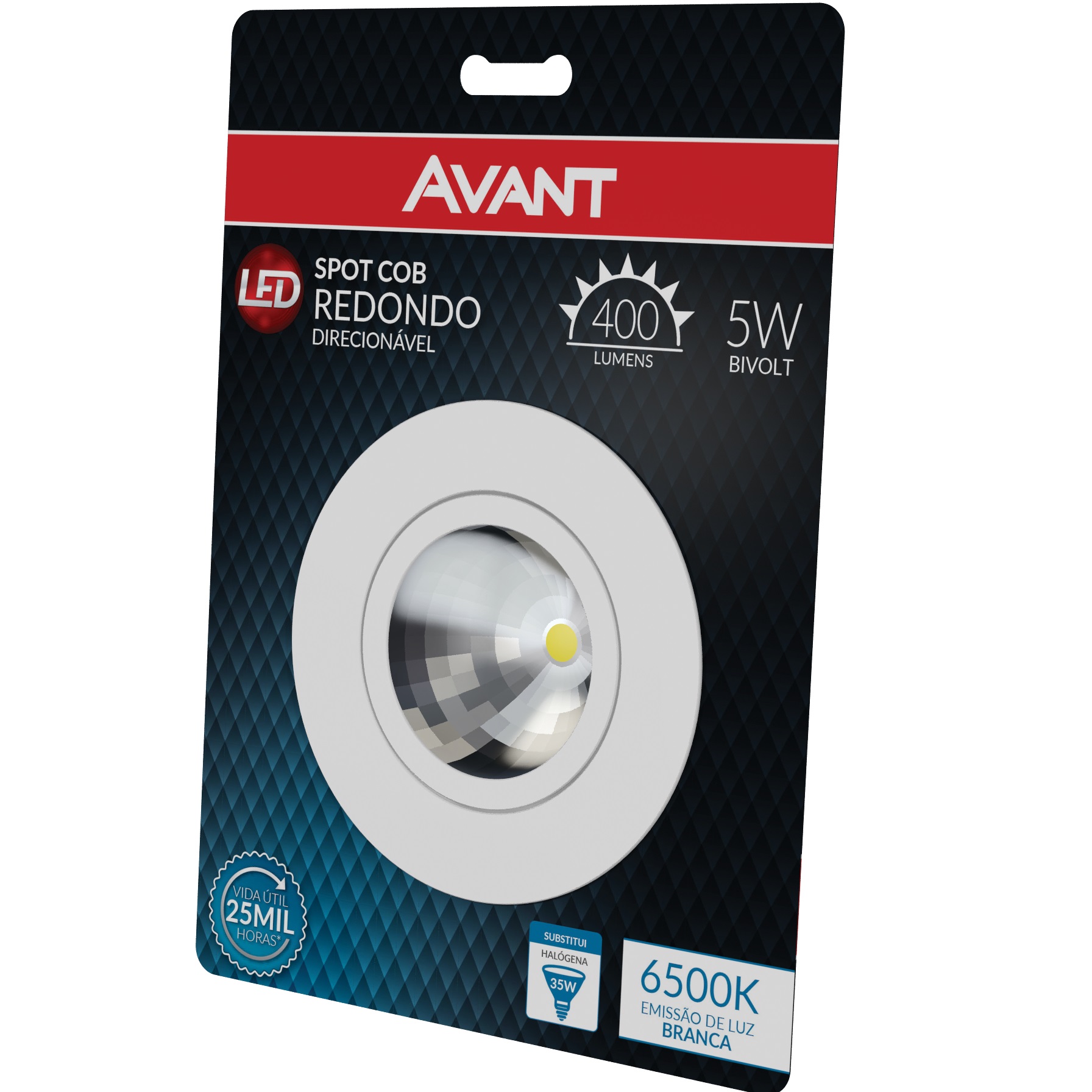 SPOT EMBUTIR LED 5W REDONDO 6500K (BRANCA) - Foto 1