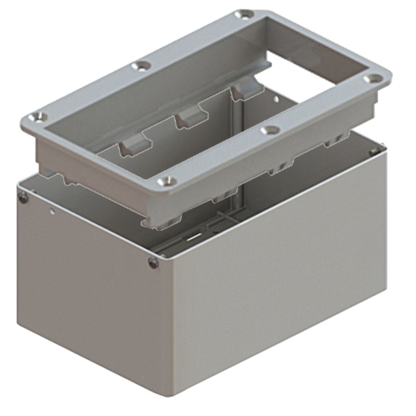 GUIA K7 OPENBOX ABS PRETO PARA 4 BLOCOS BRANCO QM17110.02 - Foto 1