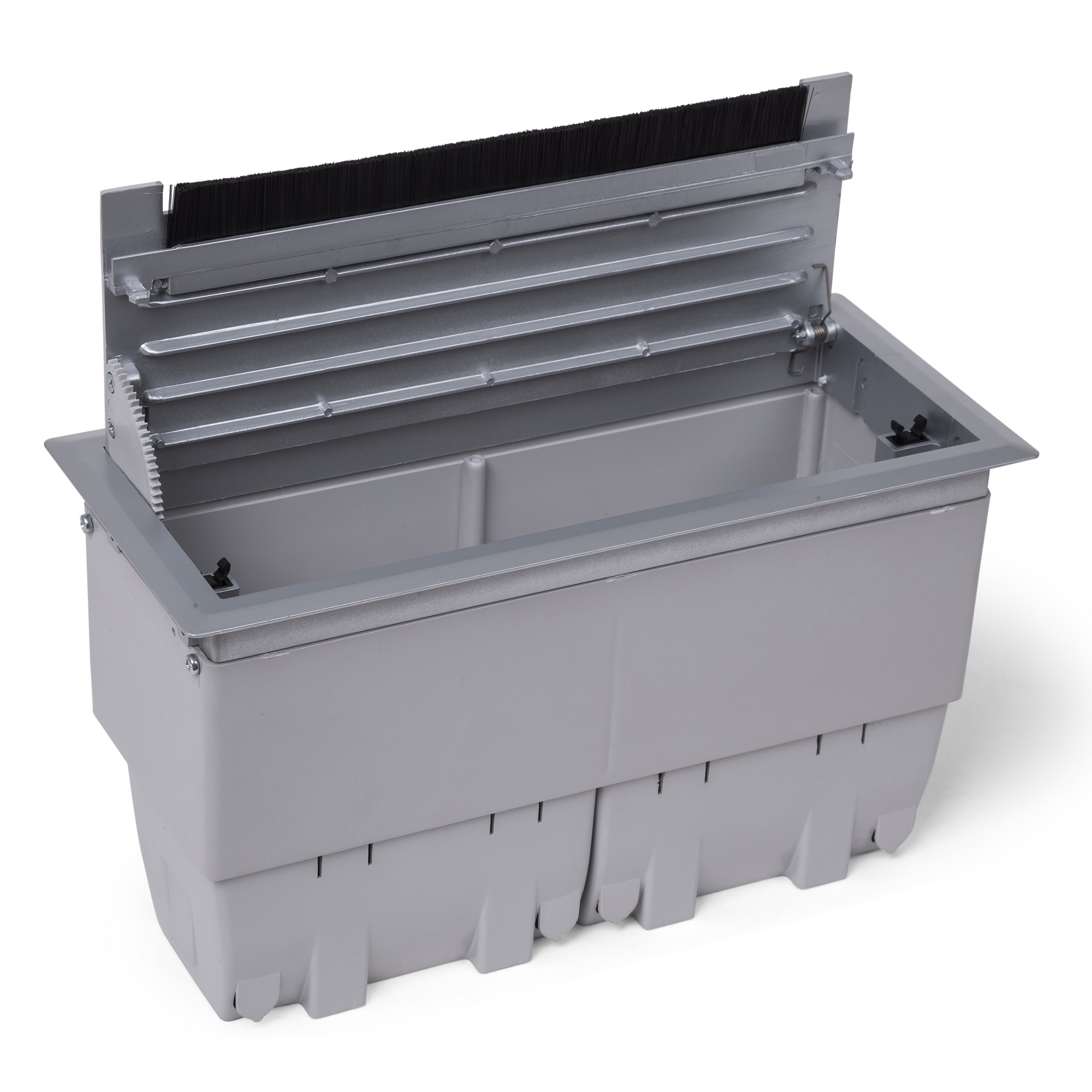 CAIXA EMBUTIR OPENBOX ALUMINIO CINZA 8 BLOCOS QM17050.01 - Foto 1