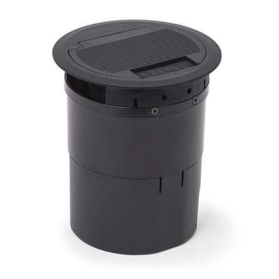 CAIXA EMBUTIR REDONDA OPENBOX MULTY 4 ABS PRETO 4 BLOCOS QM17501.00 - Foto 2
