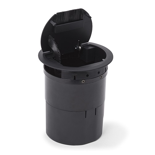 CAIXA EMBUTIR REDONDA OPENBOX MULTY 4 ABS PRETO 4 BLOCOS QM17501.00 - Foto 3