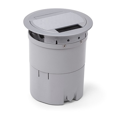 CAIXA EMBUTIR REDONDA OPENBOX MULTY 4 ABS CINZA 4 BLOCOS QM17501.01 - Foto 1