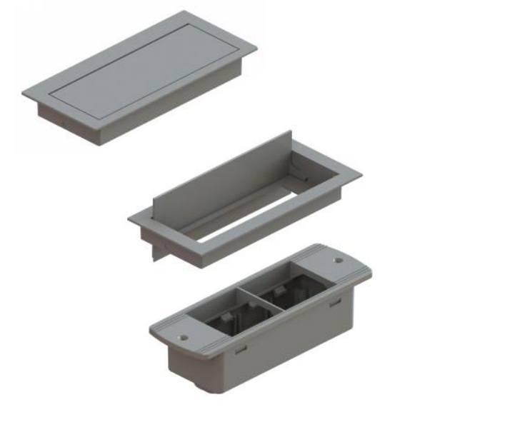 COLAR E TAMPA CLEAN ABS COM REGUA S 170MM PRETO (*) - Foto 1