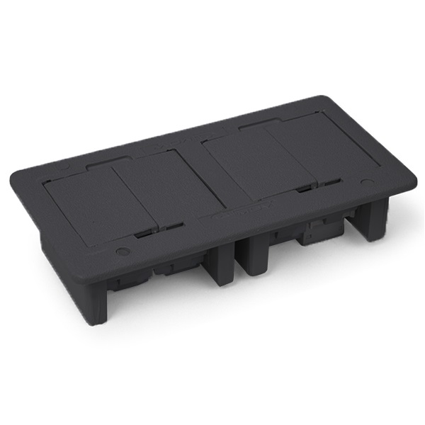 CAIXA UNIVERSAL RETANGULAR NBR PARA 4 BLOCOS PRETO QTMOV (SEM BLOCOS) QM30050.00 - Foto 1