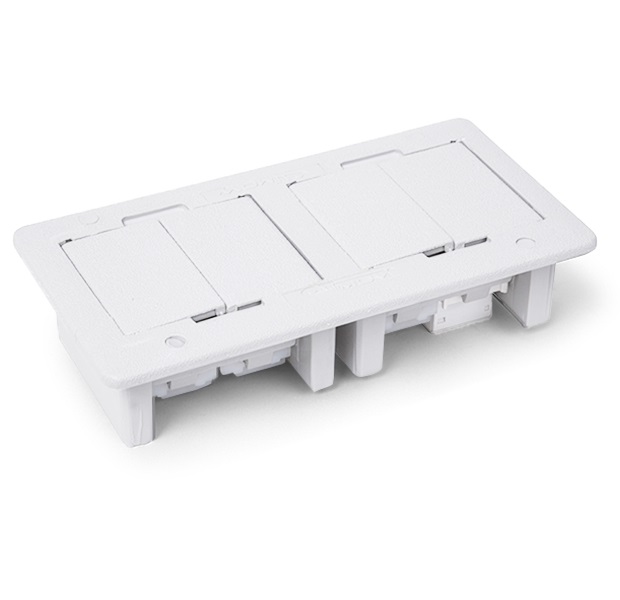 CAIXA UNIVERSAL RETANGULAR NBR PARA 4 BLOCOS BRANCO (SEM BLOCOS)  QM30050.02 - Foto 1