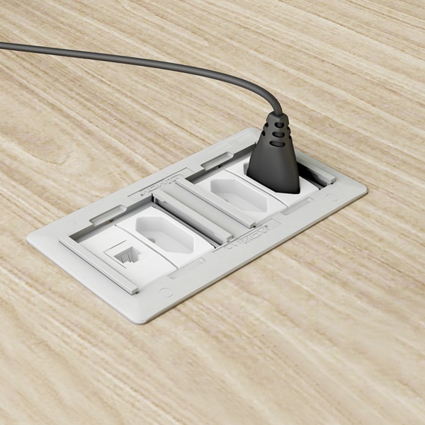 CAIXA UNIVERSAL RETANGULAR NBR PARA 4 BLOCOS BRANCO (SEM BLOCOS)  QM30050.02 - Foto 2