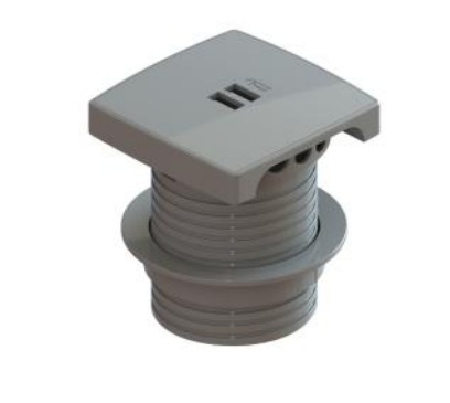 CAIXA MULTY PASSA CABO 2 USB PRETO 5V 2.1A COM CABO QM34950.00 - Foto 2