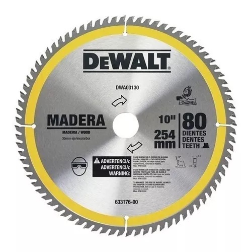 LMINA PARA SERRA WIDEA DW03130 CIRCULAR 10 80 DENTES MADEIRA