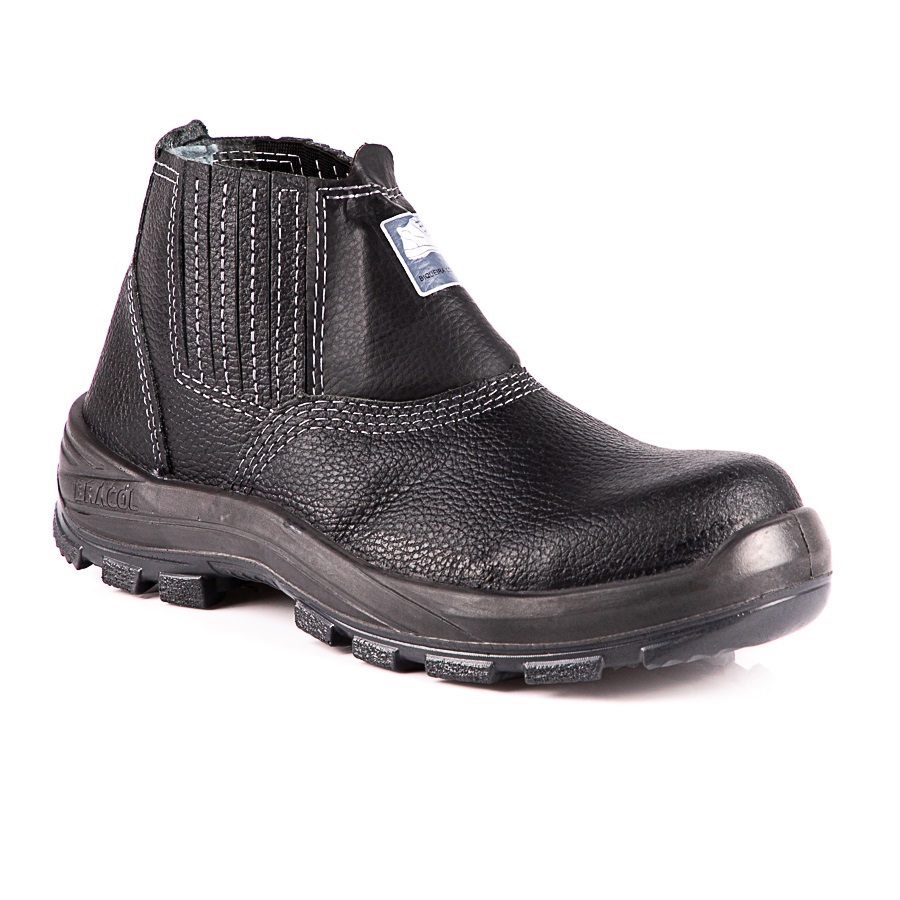 BOTINA 41 MICROFIBRA PRETA ELASTICO BICO COMPOSITE SOLA PU BIDENSIDADE 4018BELS1600LL  - Foto 1