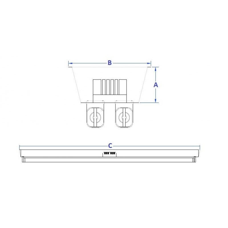 CALHA COMERCIAL 2X1200MM PARA LAMPADA TUBO COM SUPORTE FIXA��O SEM SOQUETE - Foto 1
