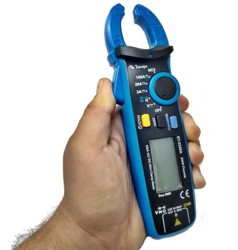 ALICATE AMPERIMETRO TRUE RMS CAT III MINI ET-3320A - Foto 2