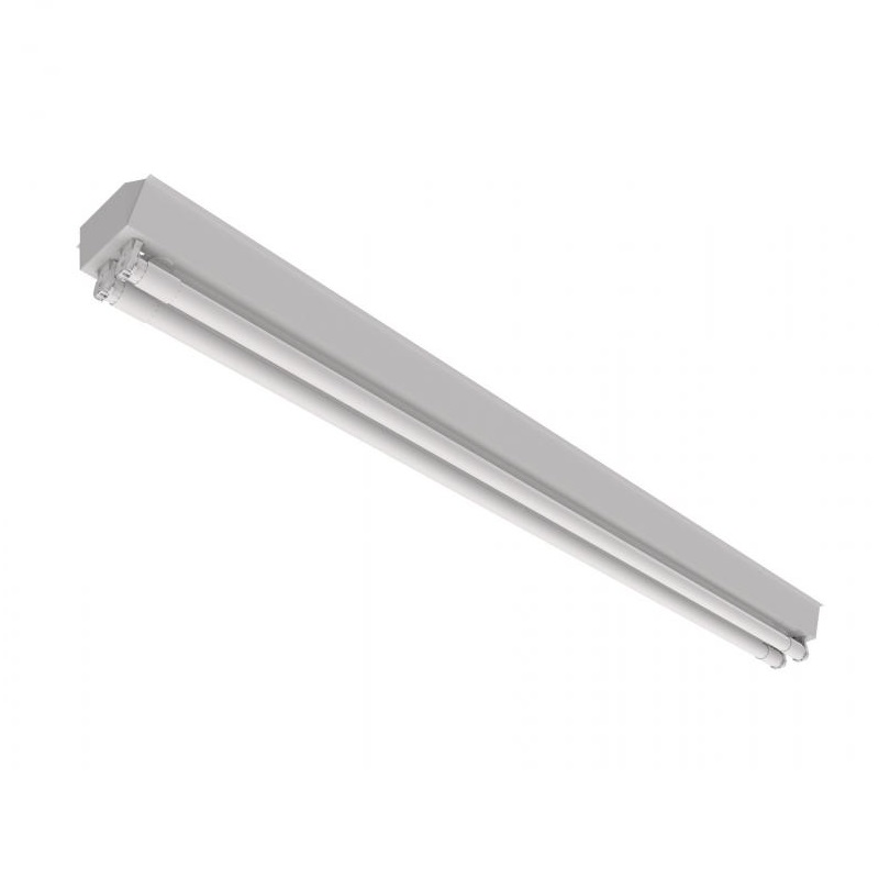 CALHA COMERCIAL 2X2400MM PARA LAMPADA TUBO COM SUPORTE FIXA��O SEM SOQUETE - Foto 1