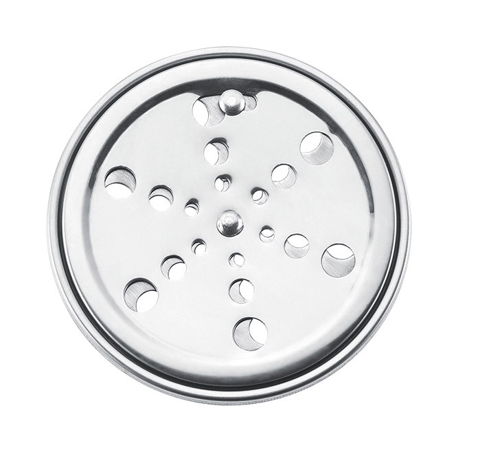 GRELHA PARA RALO COM CAIXA INOX 430 DIMETRO 10CM REDONDO PR7414 PRIMAFER - Foto 1