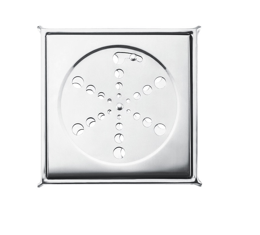 GRELHA PARA RALO COM CAIXA INOX 430 15X15 QUADRADO PR7411 PRIMAFER - Foto 1