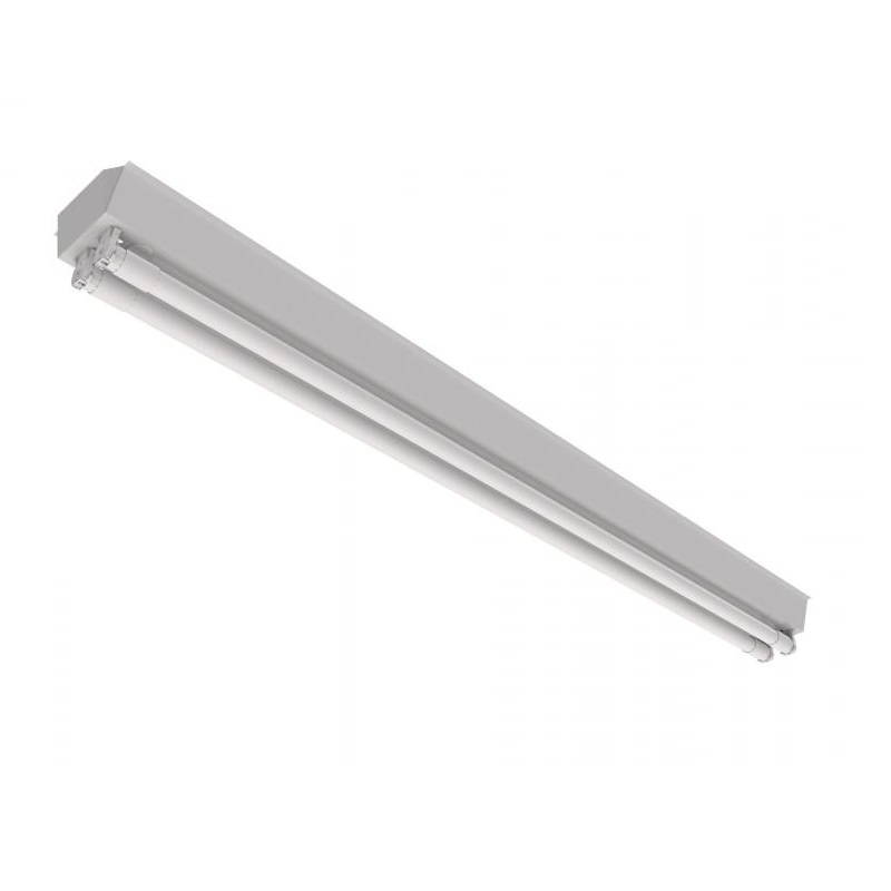 CALHA COMERCIAL 2X600MM PARA LAMPADA TUBO COM SUPORTE FIXA��O SEM SOQUETE - Foto 1