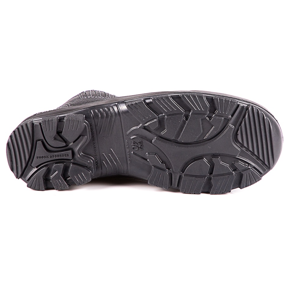 BOTINA 42 MICROFIBRA PRETA ELASTICO BICO COMPOSITE SOLA PU BIDENSIDADE 4018BELS1600LL  - Foto 1