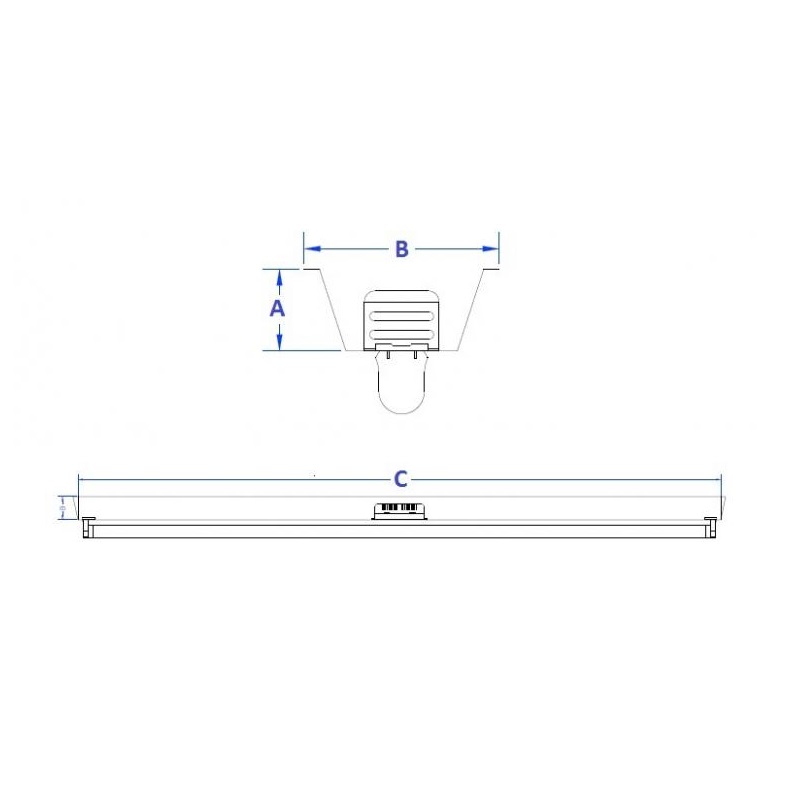CALHA COMERCIAL 1X1200MM PARA LAMPADA TUBO COM SUPORTE FIXA��O SEM SOQUETE - Foto 2