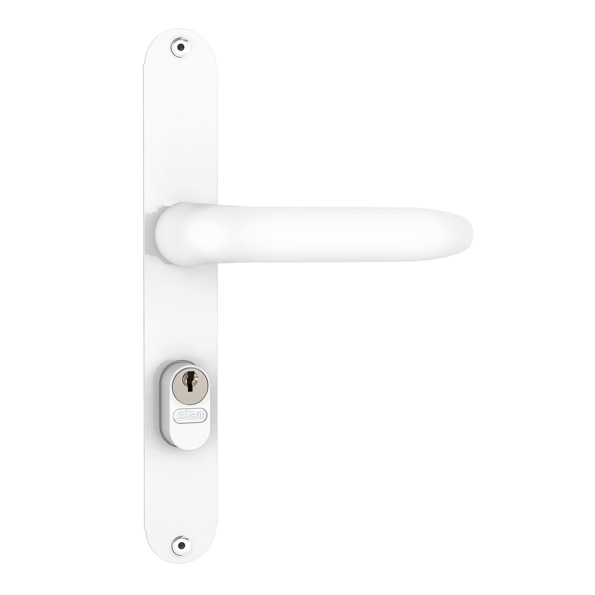FECHADURA 503/11 EXTERNA ESTREITA MEDIA 46MM BRANCO - Foto 1