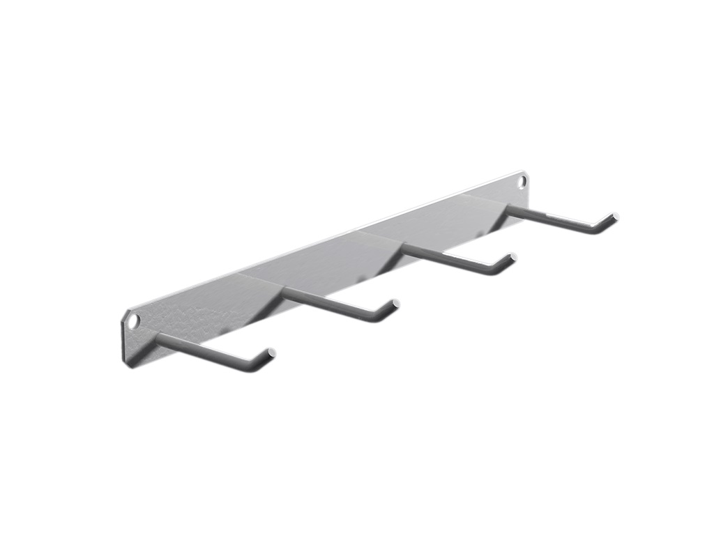 SUPORTE PENDURE 4 GANCHOS BRANCO 3KG RZFIX - Foto 1