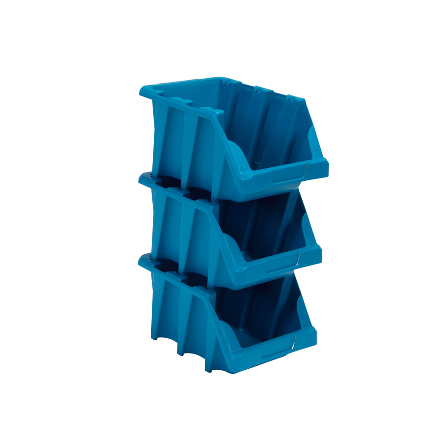 CAIXA PL�STICA BIN N3 AZUL EMPILH�VEL PR�TICA - Foto 1