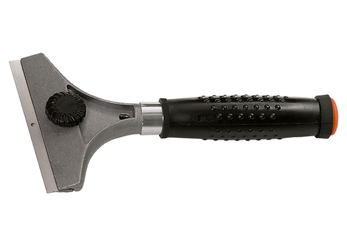 RASPADOR UNIVERSAL 100MM LMINA FIXA CABO DE METAL EMBORRACHADO - Foto 1