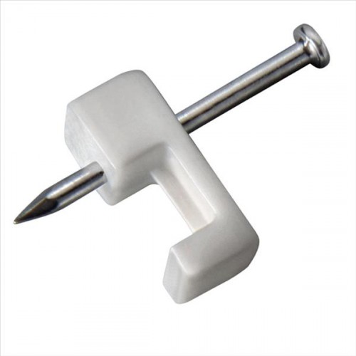 ABRA�ADEIRA COM PREGO 18/20 CINZA (FIXA CABOS) 1,8 X 25 - Foto 1