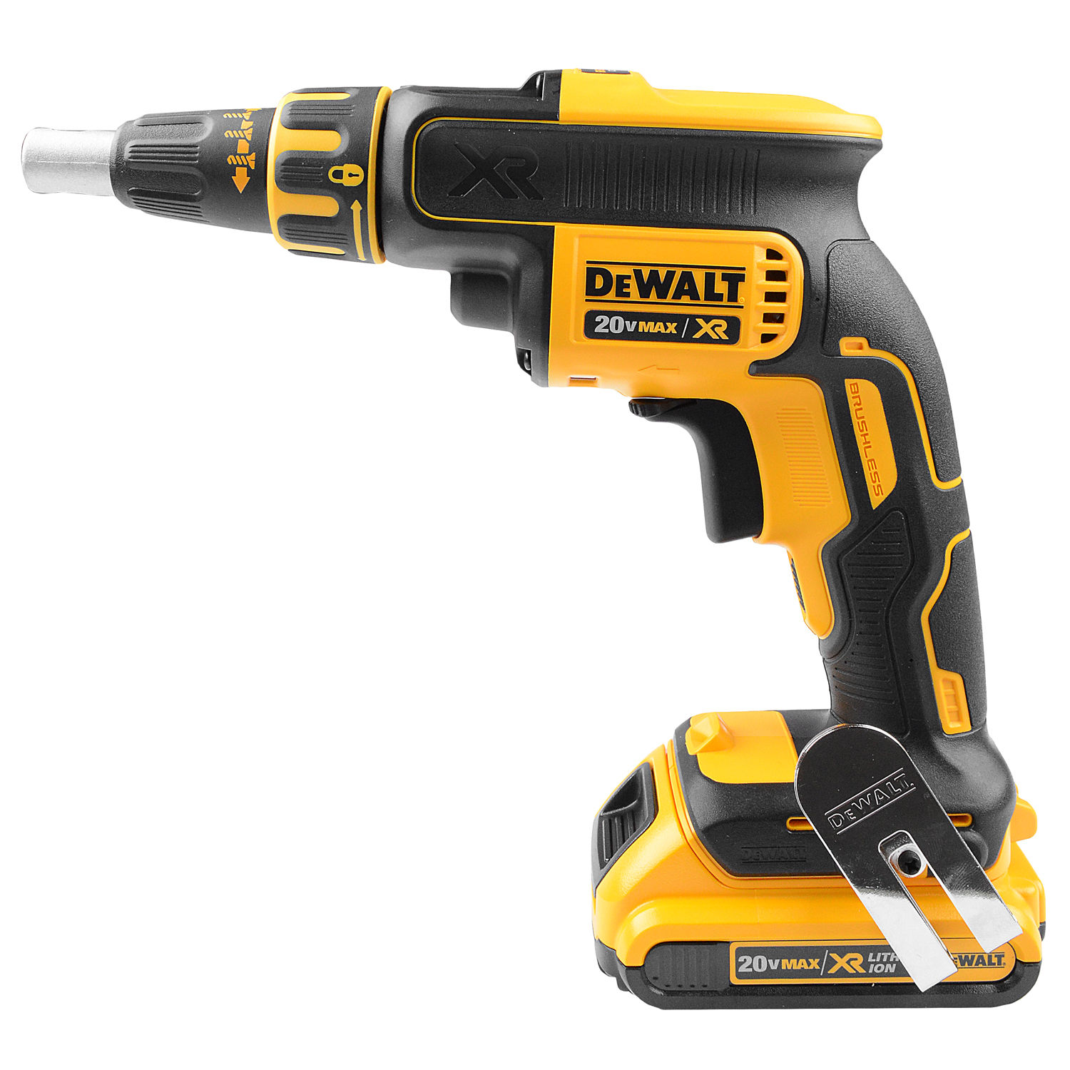 PARAFUSADEIRA DRYWALL 20V 1/4 MAX DCF620D2 BRUSHLESS 2B 2AH 5-30NM 0-4.400RPM 220V - Foto 1